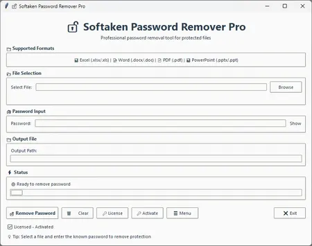 Softaken Freeware PowerPoint Password Remover