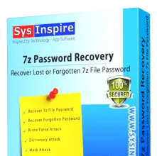 SysInspire 7z Password Recovery Software
