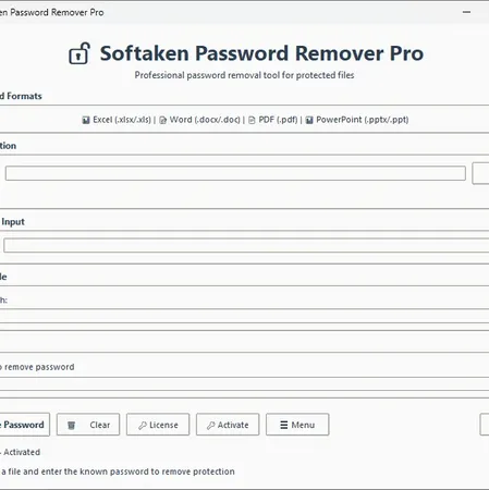 Softaken Freeware Excel Password Remover