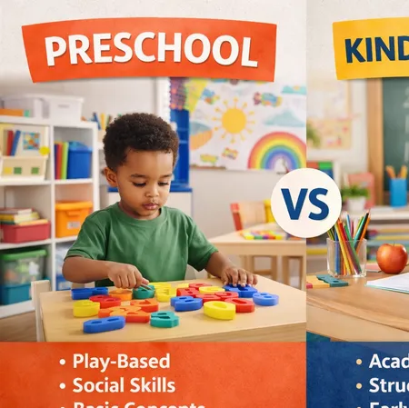 Preschool vs Kindergarten